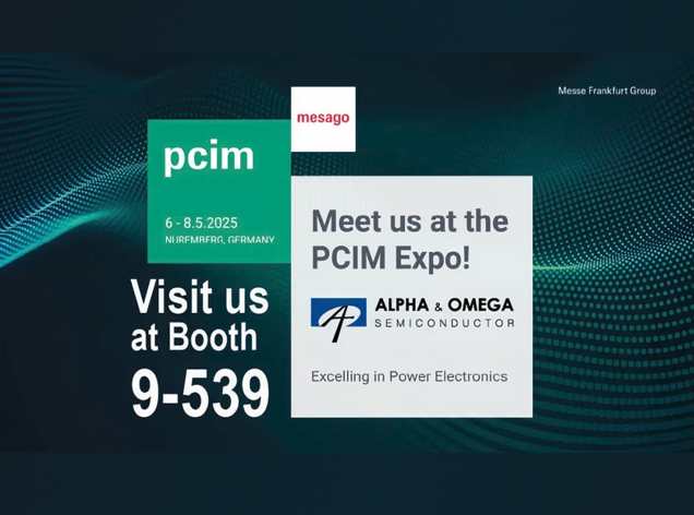 AOS將在PCIM Europe 2025展示創(chuàng)新電源